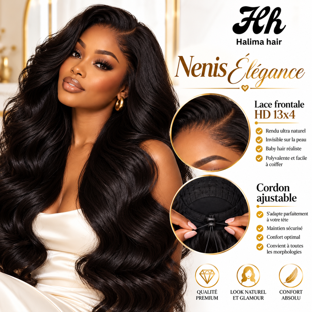 Nenis Élégance – Perruque Body Wave HD Lace 13x4