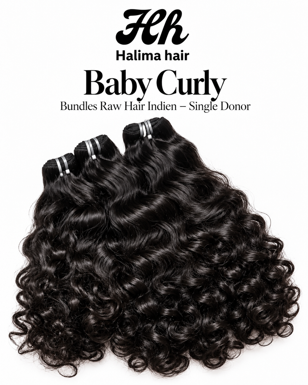 Baby Curly – Bundles Raw Hair Indien Single Donor