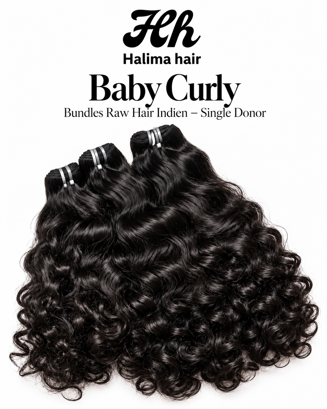 Baby Curly – Bundles Raw Hair Indien Single Donor