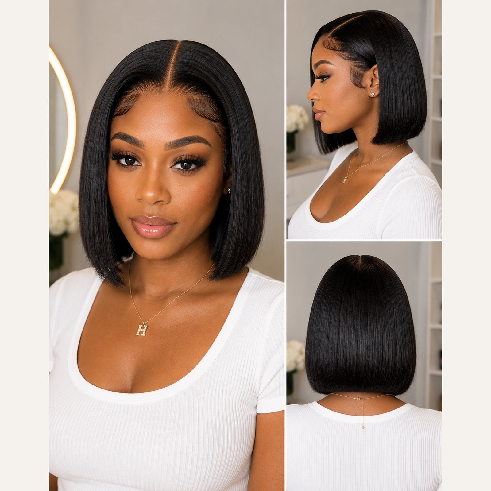 Perruque Luxury Bob - Noir Naturel